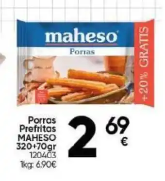 Family Cash Porras Prefritas MAHESO 320+70gr oferta