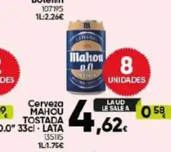 Family Cash Cerveza MAHOU TOSTADA oferta