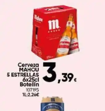 Family Cash Cerveza MAHOU 5 ESTRELLAS oferta