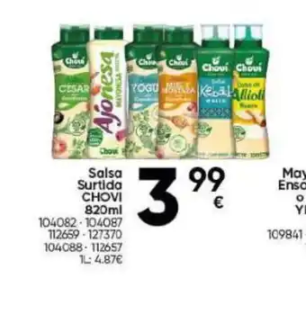 Family Cash Salsa Surtida CHOVI 820ml oferta