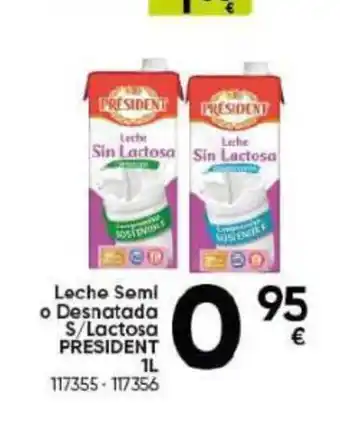 Family Cash Leche Semi o Desnatada S/Lactosa PRESIDENT oferta