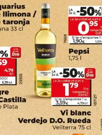 Dia Vi blanc Verdejo D.O. Rueda oferta