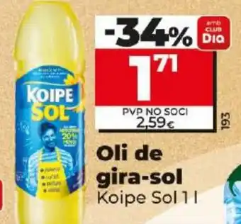 Dia Oli de gira-sol Koipe Sol 11 oferta