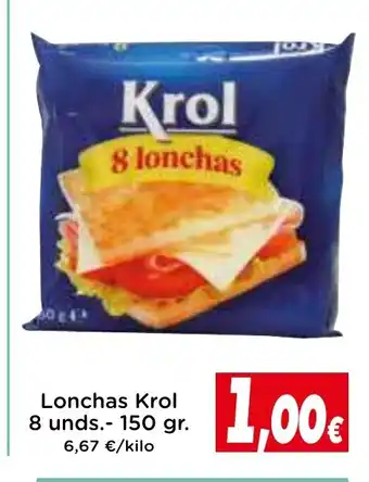 Proxi Lonchas Krol 8 unds. oferta