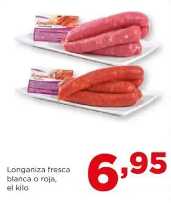 Alimerka Longaniza fresca blanca o roja, el kilo oferta
