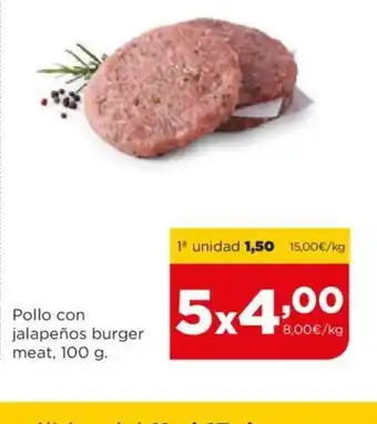 Alimerka Pollo con jalapeños burger oferta