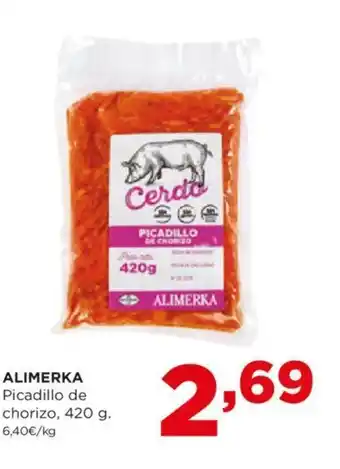 Alimerka ALIMERKA Picadillo de chorizo, 420 g. 6,40€/kg oferta