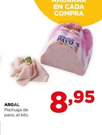 Alimerka ARGAL Pechuga de pavo, el kilo. oferta