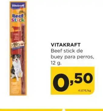 Alimerka Beef stick de buey para perros, 12 g. oferta