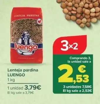 Carrefour Lenteja pardina LUENGO oferta