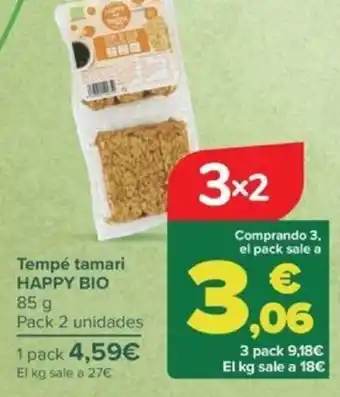 Carrefour Tempé tamari HAPPY BIO oferta