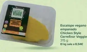 Carrefour Escalope vegano empanado Chicken Style Carrefour Veggie oferta