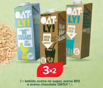Carrefour En bebida avena no sugar, avena BIO o avena chocolate OATLY 11. oferta