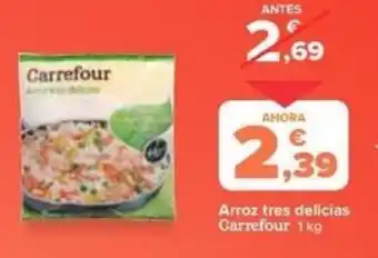 Carrefour Arroz tres delicias Carrefour 1kg oferta