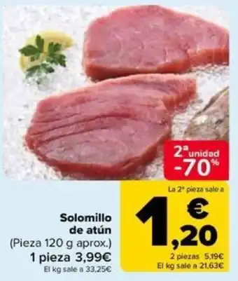 Carrefour Solomillo de atún (Pieza 120 g aprox.) oferta