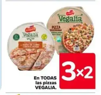 Carrefour En TODAS las pizzas VEGALIA. oferta
