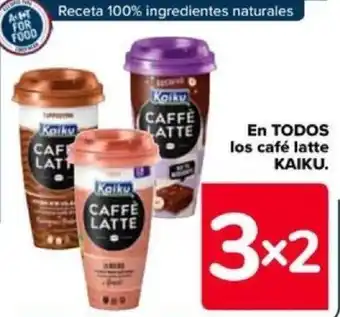 Carrefour En TODOS los café latte KAIKU. oferta