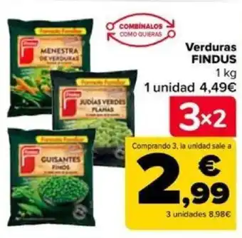 Carrefour Verduras FINDUS 1 kg oferta