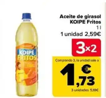 Carrefour Aceite de girasol KOIPE Fritos oferta