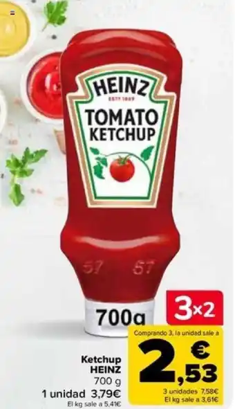 Carrefour Ketchup HEINZ 700 g oferta