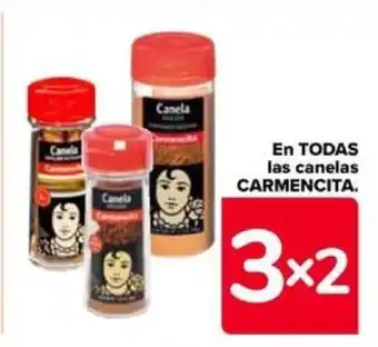 Carrefour En TODAS las canelas CARMENCITA. oferta