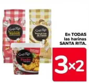 Carrefour En TODAS las harinas SANTA RITA. oferta