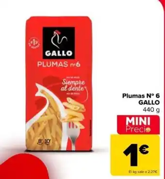 Carrefour Plumas N° 6 GALLO oferta