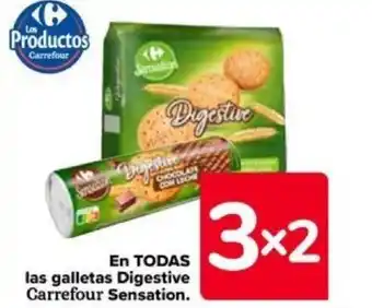 Carrefour En TODAS las galletas Digestive Carrefour Sensation. oferta