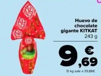 Carrefour Huevo de chocolate gigante KITKAT oferta
