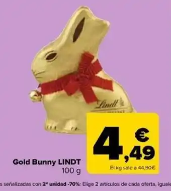 Carrefour Gold Bunny LINDT oferta