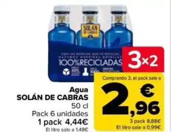 Carrefour Agua SOLÁN DE CABRAS oferta