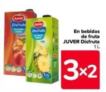 Carrefour En bebidas de fruta JUVER Disfruta oferta