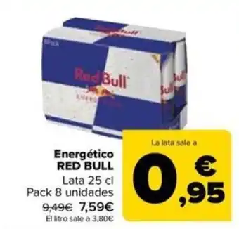 Carrefour Energético RED BULL Lata 25 cl oferta