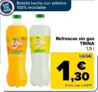 Carrefour Refrescos sin gas TRINA oferta