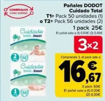 Carrefour Pañales DODOT Cuidado Total oferta