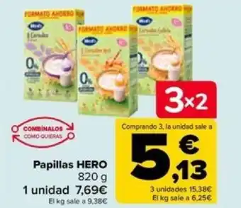 Carrefour Papillas HERO 820 g oferta