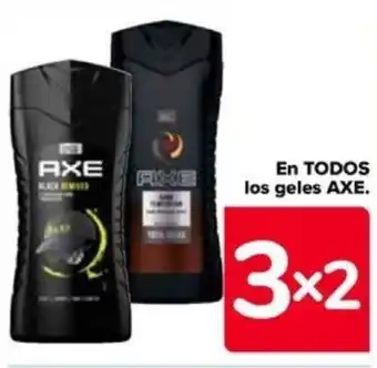 Carrefour En TODOS los geles AXE. oferta