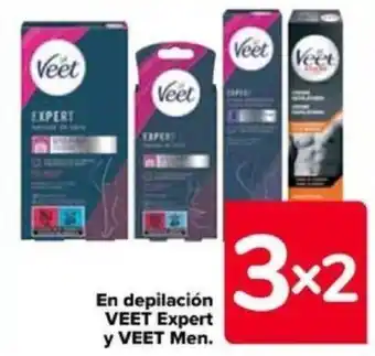 Carrefour En depilación VEET Expert y VEET Men. oferta