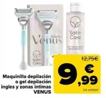 Carrefour Maquinilla depilación o gel depilación ingles y zonas intimas VENUS oferta