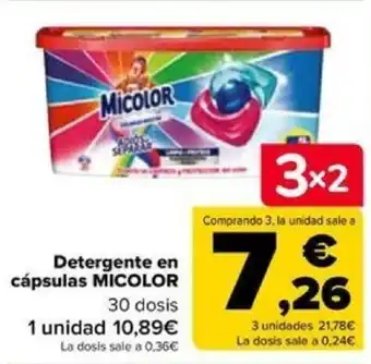 Carrefour Detergente en cápsulas MICOLOR oferta