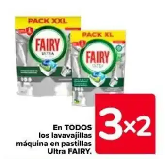 Carrefour En TODOS los lavavajillas máquina en pastillas Ultra FAIRY. oferta