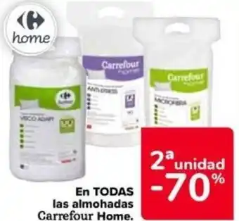 Carrefour En TODAS las almohadas Carrefour Home. oferta