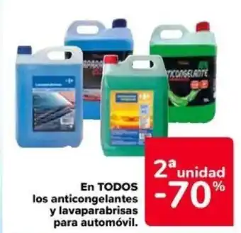 Carrefour En TODOS los anticongelantes y lavaparabrisas para automóvil. oferta