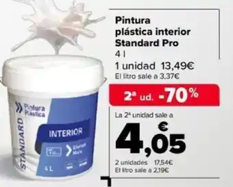 Carrefour Pintura plástica interior Standard Pro oferta
