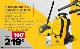 Carrefour Hidrolimpiadora K4 Compact UM Home oferta