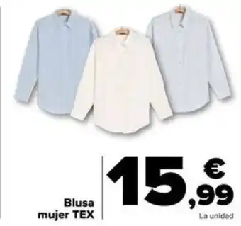 Carrefour Blusa mujer TEX oferta