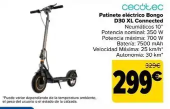 Carrefour Patinete eléctrico Bongo D30 XL Connected oferta