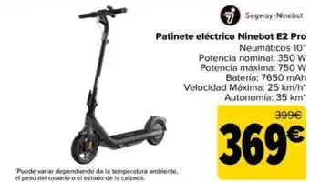 Carrefour Patinete eléctrico Ninebot E2 Pro oferta