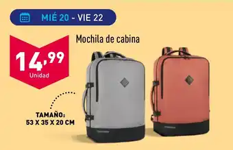 ALDI Mochila de cabina oferta