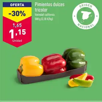 ALDI Pimientos dulces tricolor oferta